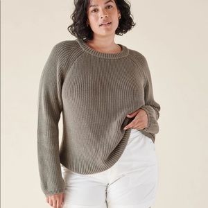 JENNI KAYNE Cotton Fisherman Sweater Medium